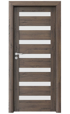 AKCE! Interiérové dveře Verte HOME D.7 Portasynchro 3D DUB ŠARLATOVÝ