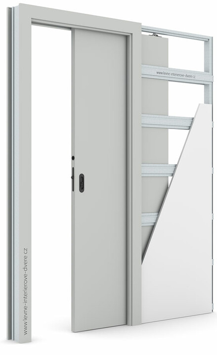 Posuvné dveře do pouzdra (do zdi) Porta DECOR P se zárubní KOMPAKT Portadecor ŠEDÁ