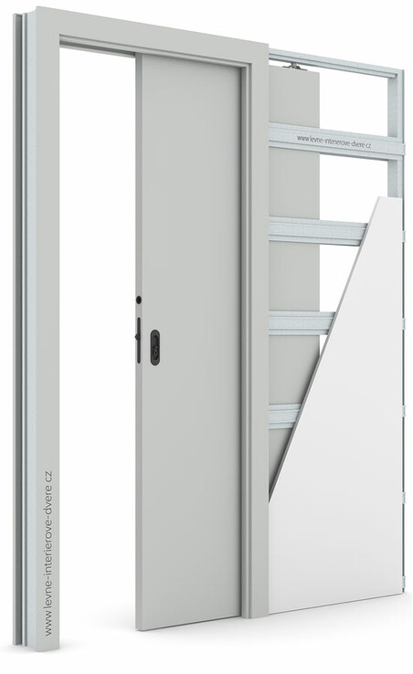 Posuvné dveře do pouzdra (do zdi) Porta DECOR P se zárubní KOMPAKT Portadecor ŠEDÁ