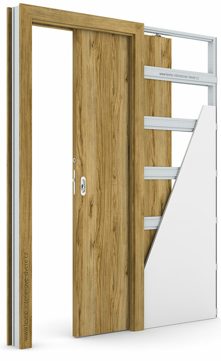 Posuvné dveře do pouzdra (do zdi) Porta DECOR P se zárubní KOMPAKT Portadecor DUB CATANIA