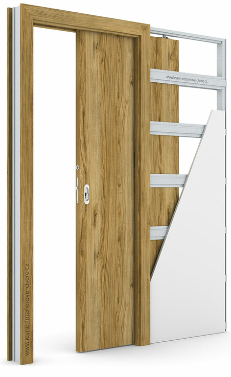 Posuvné dveře do pouzdra (do zdi) Porta DECOR P se zárubní KOMPAKT Portadecor DUB CATANIA