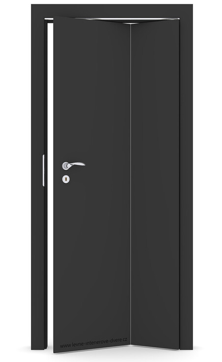 Interiérové skládací dveře ALFA Laminát CPL ČERNÝ (CPL skupina II)