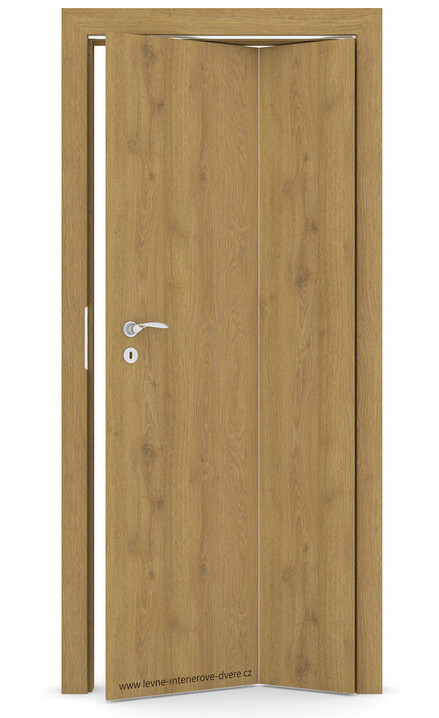 Interiérové skládací dveře ALFA Laminát CPL DUB PŘÍRODNÍ