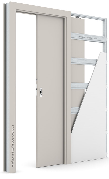 Posuvné dveře do pouzdra (do zdi) Porta DECOR P se zárubní KOMPAKT SOFT (PP) KAŠMÍR