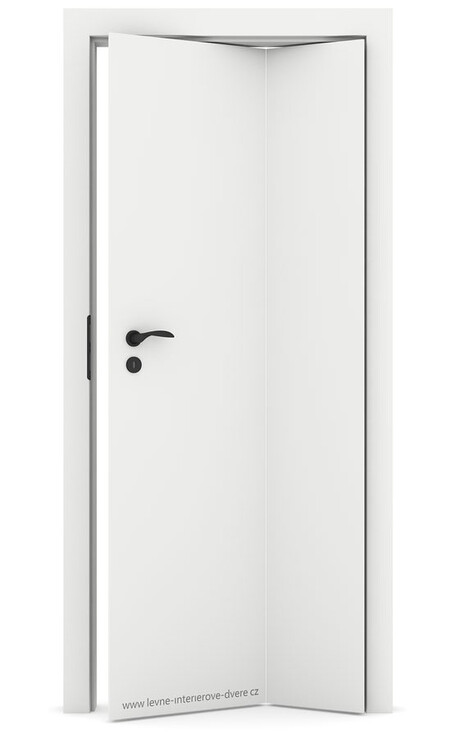 Interiérové skládací dveře ALFA Laminát SOFT (PP) BÍLÁ