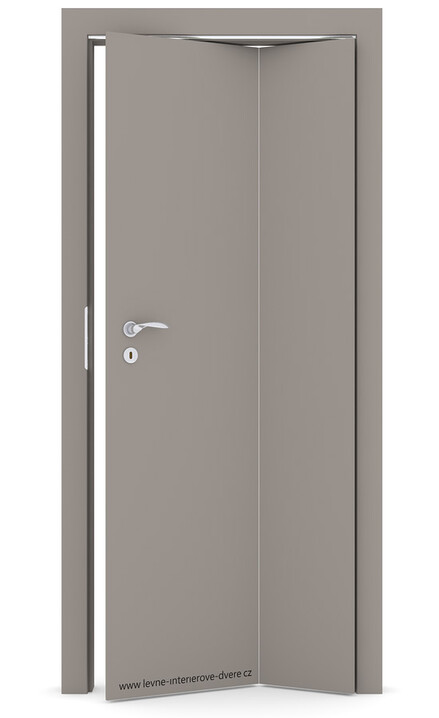 Interiérové skládací dveře ALFA Laminát CPL PÍSKOVĚ ŠEDÁ (CPL skupina III)