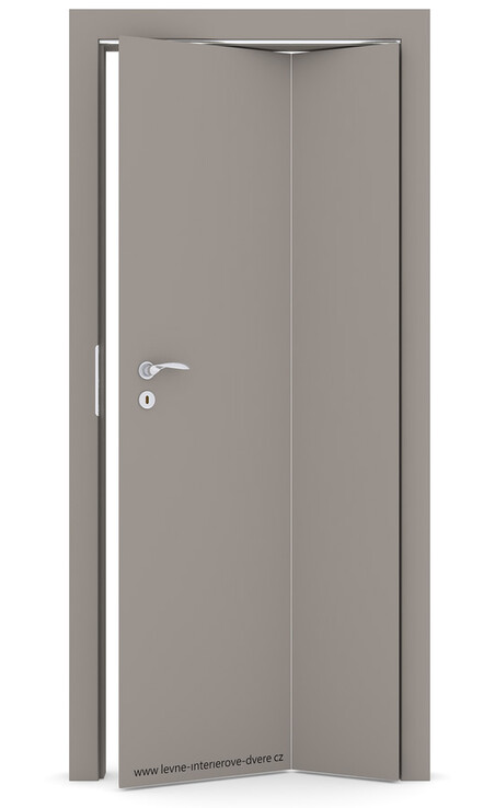 Interiérové skládací dveře ALFA Laminát CPL PÍSKOVĚ ŠEDÁ (CPL skupina III)