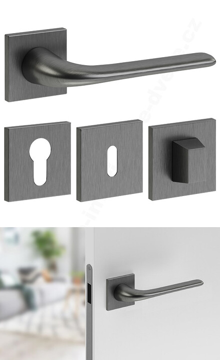 Klika samostatná nebo s rozetou LAGO – Gunmetal