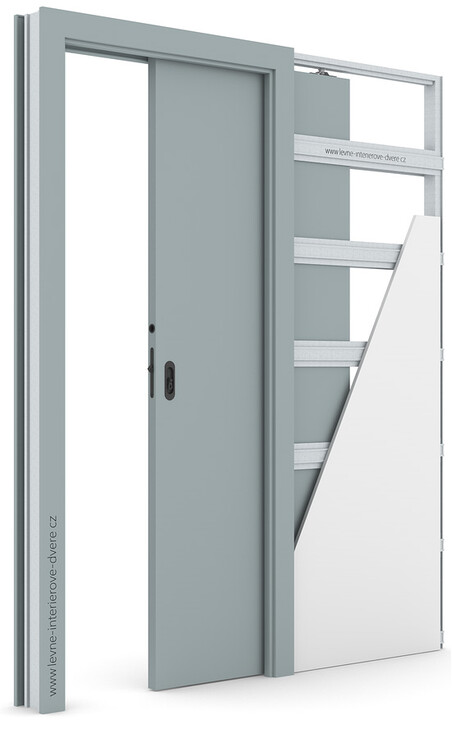 Posuvné dveře do pouzdra (do zdi) Porta DECOR P se zárubní KOMPAKT SOFT (PP) FJORD