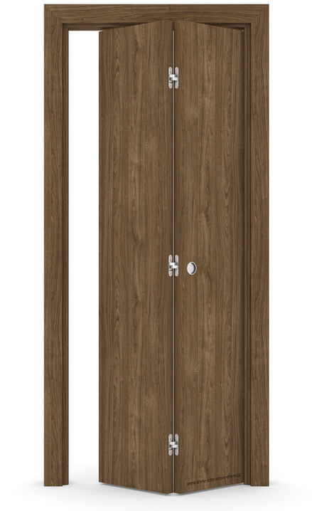 Interiérové skládací dveře BETA Laminát CPL OŘECH PŘÍRODNÍ