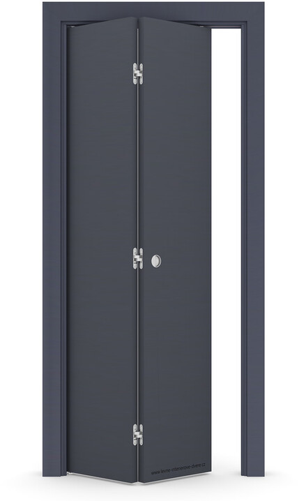 Interiérové skládací dveře BETA Laminát CPL ANTRACIT HPL/CPL