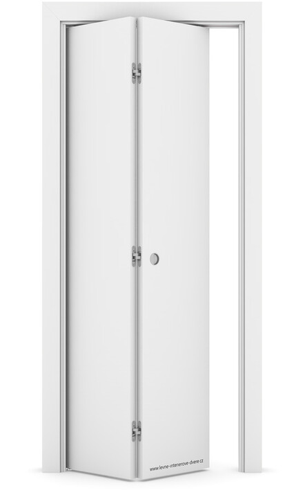 Interiérové skládací dveře BETA Lak BÍLÝ