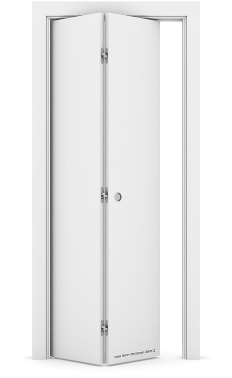 Interiérové skládací dveře BETA Lak BÍLÝ