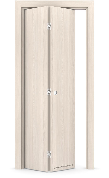 Interiérové skládací dveře BETA Portadecor OŘECH BĚLENÝ