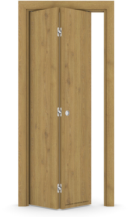 Interiérové skládací dveře BETA Laminát CPL DUB PŘÍRODNÍ