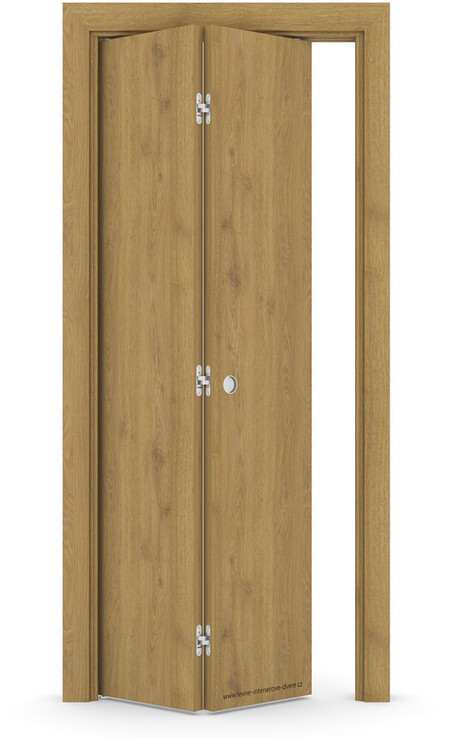 Interiérové skládací dveře BETA Laminát CPL DUB PŘÍRODNÍ