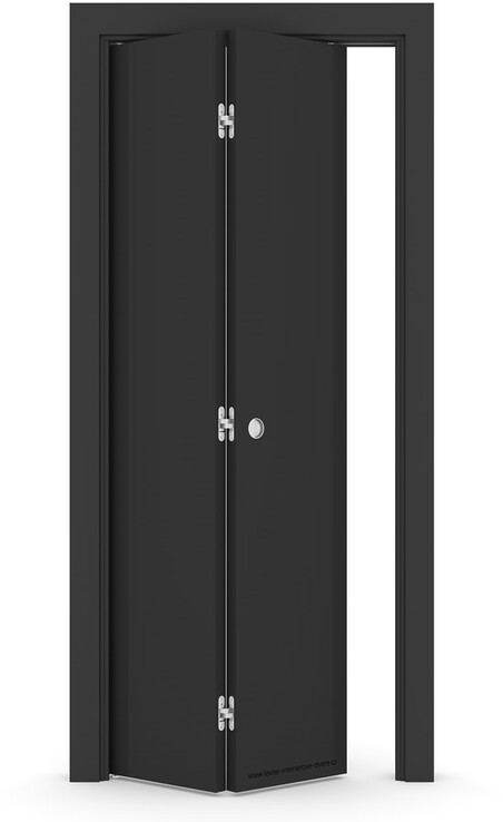 Interiérové skládací dveře BETA Laminát CPL ČERNÁ (CPL skupina II)