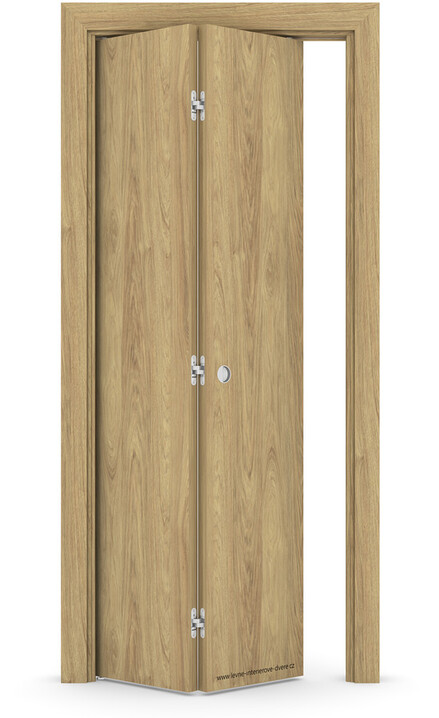 Interiérové skládací dveře BETA Laminát CPL HIKORA PŘÍRODNÍ (CPL skupina II)
