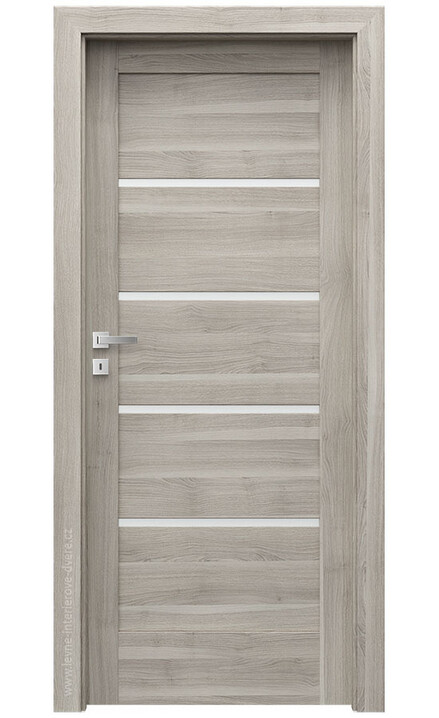 AKCE! Interiérové dveře Verte HOME G.4 Portasynchro 3D AKÁT STŘÍBRNÝ