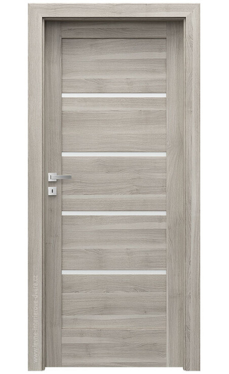 AKCE! Interiérové dveře Verte HOME G.4 Portasynchro 3D AKÁT STŘÍBRNÝ