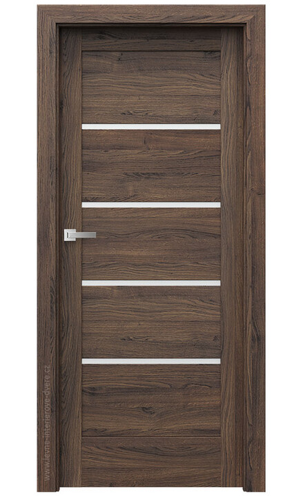 AKCE! Interiérové dveře Verte HOME G.4 Portasynchro 3D DUB ŠARLATOVÝ