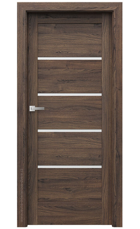 AKCE! Interiérové dveře Verte HOME G.4 Portasynchro 3D DUB ŠARLATOVÝ