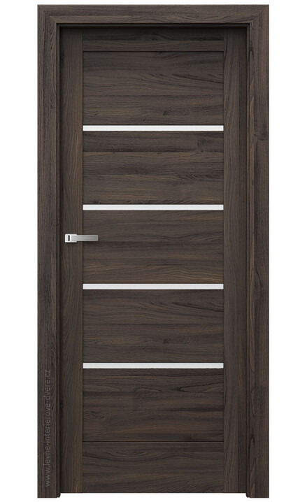 AKCE! Interiérové dveře Verte HOME G.4 Portasynchro 3D DUB TMAVÝ