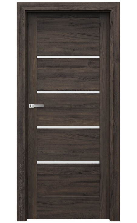 AKCE! Interiérové dveře Verte HOME G.4 Portasynchro 3D DUB TMAVÝ