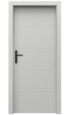 Interiérové dveře Porta VECTOR E (povrch sk.III Lak UV Premium Plus) ŠEDÁ (RAL 7035)