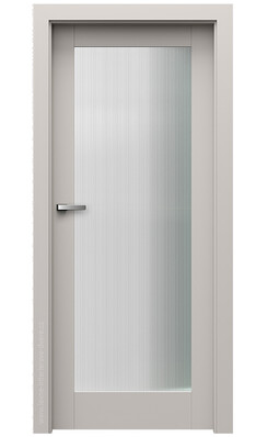 Interiérové dveře Porta GRANDE A.1 Rýhované sklo (povrch sk.III) Lak UV Premium Plus KAŠMÍR