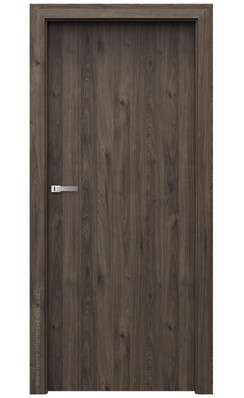 Posuvné dveře do pouzdra (do zdi) Porta DECOR P se zárubní KOMPAKT (povrch Rustic - výrazný sk.II) HIKORA  JACKSON TMAVÁ 2