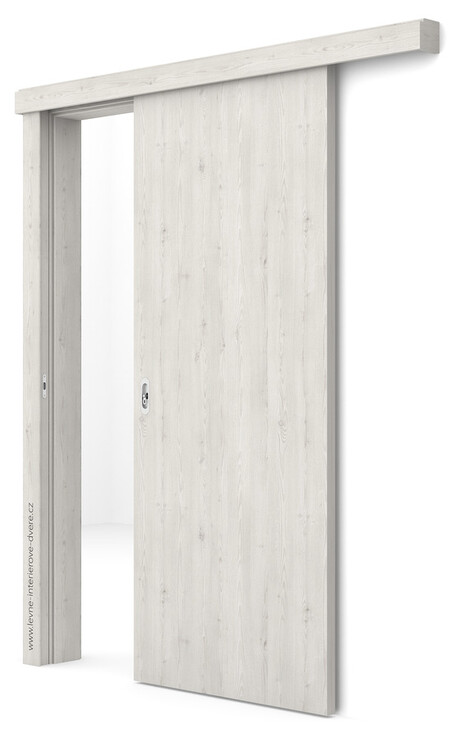Posuvné dveře na stěnu (na zeď) Porta DECOR P (povrch Rustic - výrazný sk.I)  BOROVICE NORSKÁ