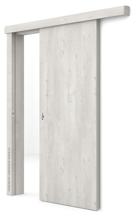 Posuvné dveře na stěnu (na zeď) Porta DECOR P (povrch Rustic - výrazný sk.II) DUB SKANDINÁVSKÝ