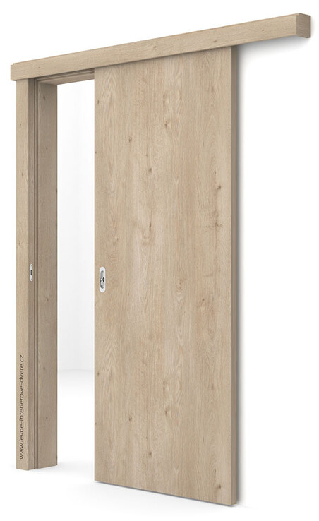 Posuvné dveře na stěnu (na zeď) Porta DECOR P (povrch Traditional - klasický sk.I) DUB KLASICKÝ