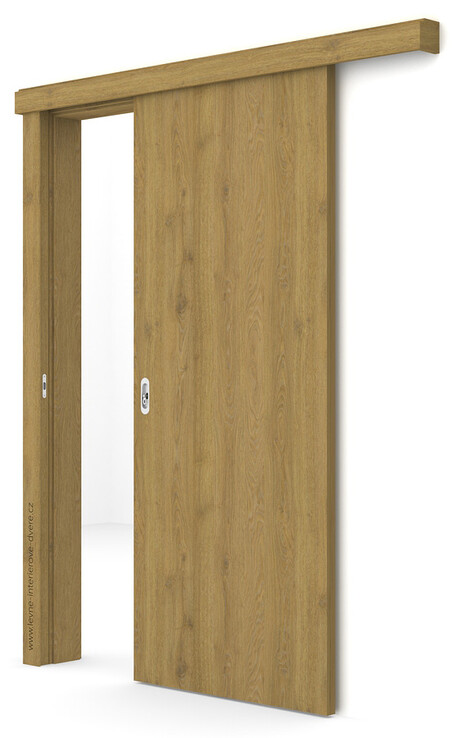 Posuvné dveře na stěnu (na zeď) Porta DECOR P (povrch Traditional - klasický sk.II) DUB PŘÍRODNÍ