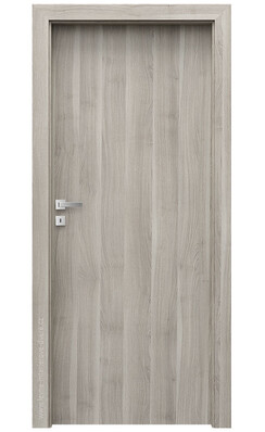 Posuvné dveře na stěnu (na zeď) Porta DECOR P (povrch Rustic - výrazný sk.I) AKÁT STŘÍBRNÝ 2