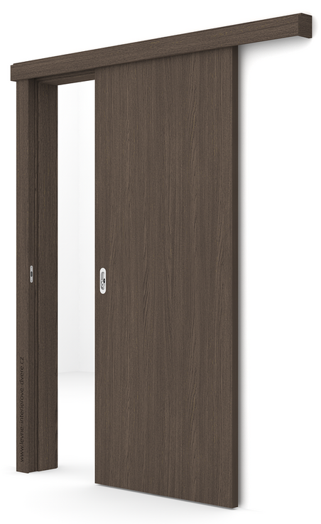 Posuvné dveře na stěnu (na zeď) Porta DECOR P (Modern - odolnost povrchu II) DUB ARLES TMAVÝ