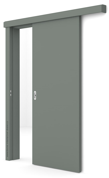 Posuvné dveře na stěnu (na zeď) Porta DECOR P (UNI - odolnost povrchu II) PP OLIVOVÝ