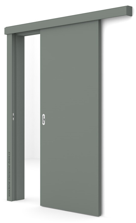 Posuvné dveře na stěnu (na zeď) Porta DECOR P (UNI - odolnost povrchu II) PP OLIVOVÝ